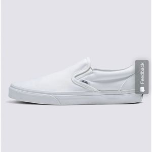 White slip on vans women’s